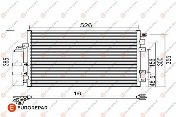 Eurorepar Air Conditioning Condenser - 1609636380