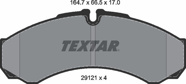 Iveco Renault, Brake Pad Set - Textar 29121112146801