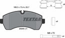Textar Brake Pad Set - 2920002