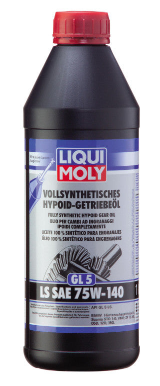 Liqui Moly - Fully Synthetic Hypoid Gear Oil 75W140 1ltr