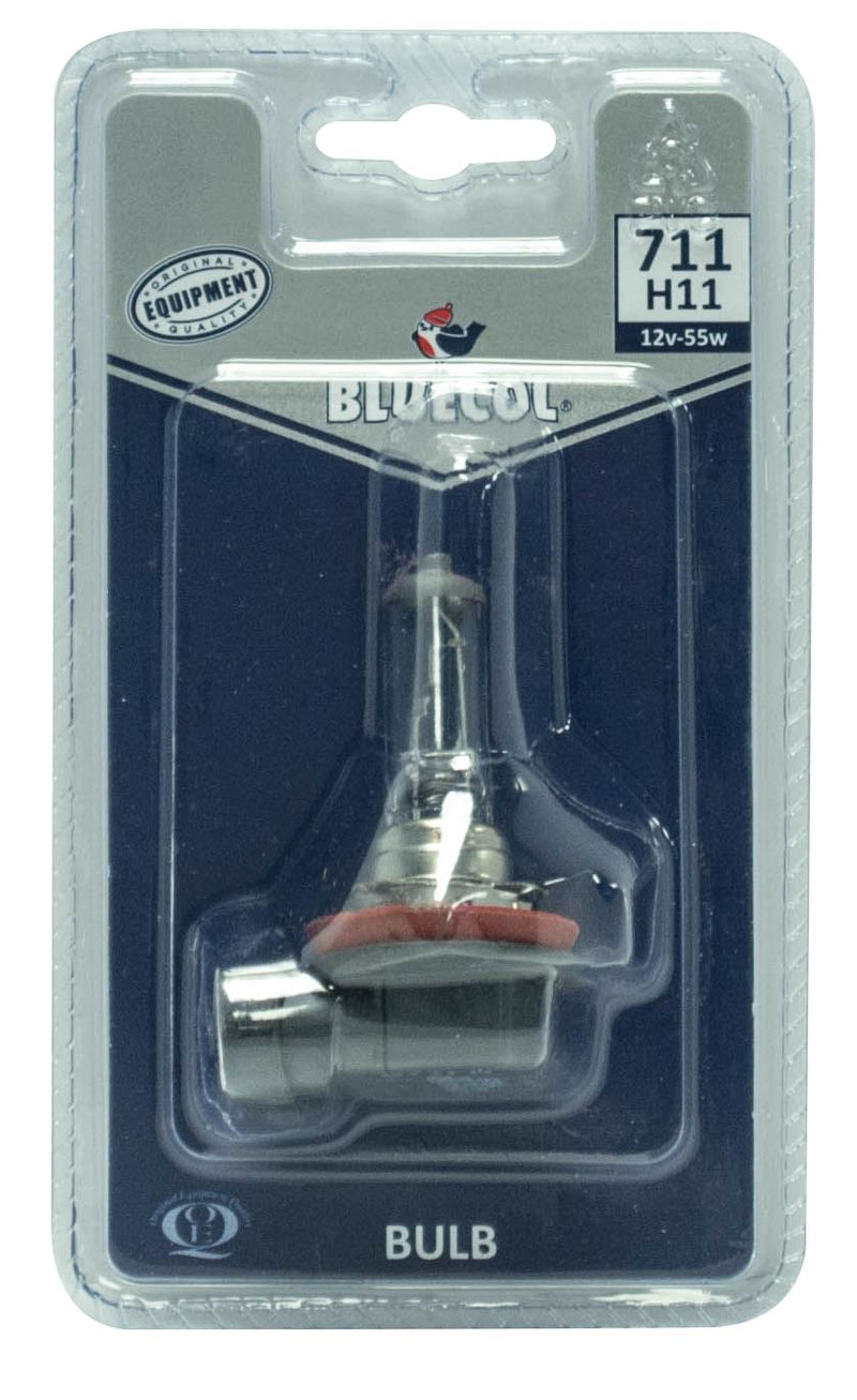 Bluecol 711 H11 Halogen Bulb Single Blister