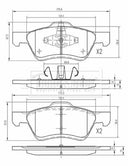 Borg & Beck Front Brake Pad Set - BBP2608 fits Ford Maverick 2.0i,2.3i 03-