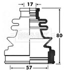 Borg & Beck Cv Joint Boot Kit Part No -BCB2855