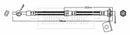 Borg & Beck Brake Hose  - BBH7796 fits Hyundai Santa Fe 03-06