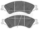 Borg & Beck Front Brake Pad Set -BBP2406