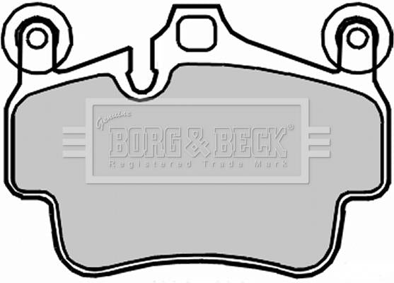 Borg & Beck Front Brake Pad Set - BBP2316 fits Porsche 911 3.6 07/04-