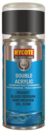 Hycote Double Acrylic Peugeot Black Obsidian Spray Paint - 150ml