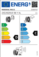 Marshal 245 40 19 98Y MU12 tyre