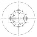 Borg & Beck Brake Disc Single Part No -BBD6074S
