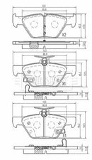Borg & Beck Rear Brake Pad Set -BBP2571