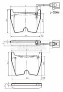 Borg & Beck Front Brake Pad Set - BBP2617 fits Audi Q3,TT 2.5RS Quattro10/13-