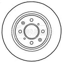 Borg & Beck Brake Disc Pair  - BBD4786 fits Honda Insight 1.3 Hybrid 09-