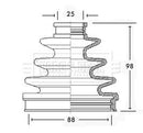 Borg & Beck Cv Joint Boot Kit  - BCB2345 fits Toyota - Outer