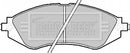Borg & Beck Front Brake Pad Set - BBP2171 fits Chevrolet Epica 04/08-12/10