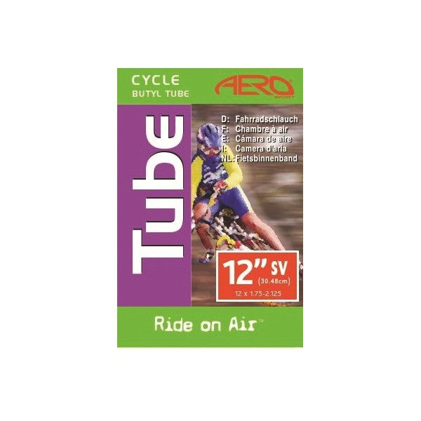 Cycle Schrader Valve Inner Tube - 12 X 1.75 -2.125