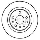 Borg & Beck Brake Disc Pair  - BBD4772 fits Vauxhall Astra 2.0T VXR 05-