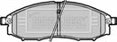 Borg & Beck Front Brake Pad Set - BBP1882 fits Nissan Navara 03-