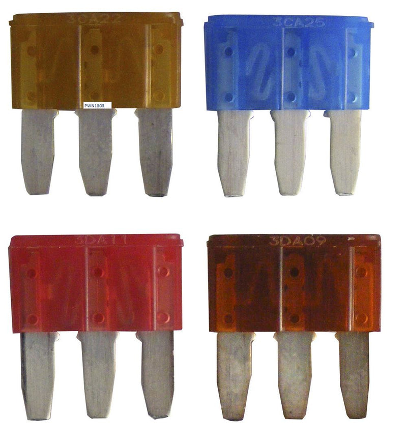 Pearl PWN1303 3 Prong Fuses Assorted 5amp 7.5 Amp 10amp 15