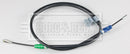 Borg & Beck Brake Cable Rear RH -BKB3857