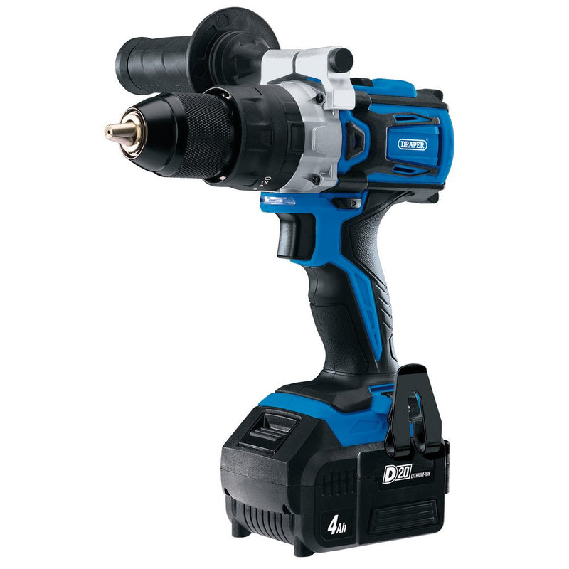 D20 20V Brushless Combi Drill - 1 x 4.0Ah Battery - 1 x Fast Charger