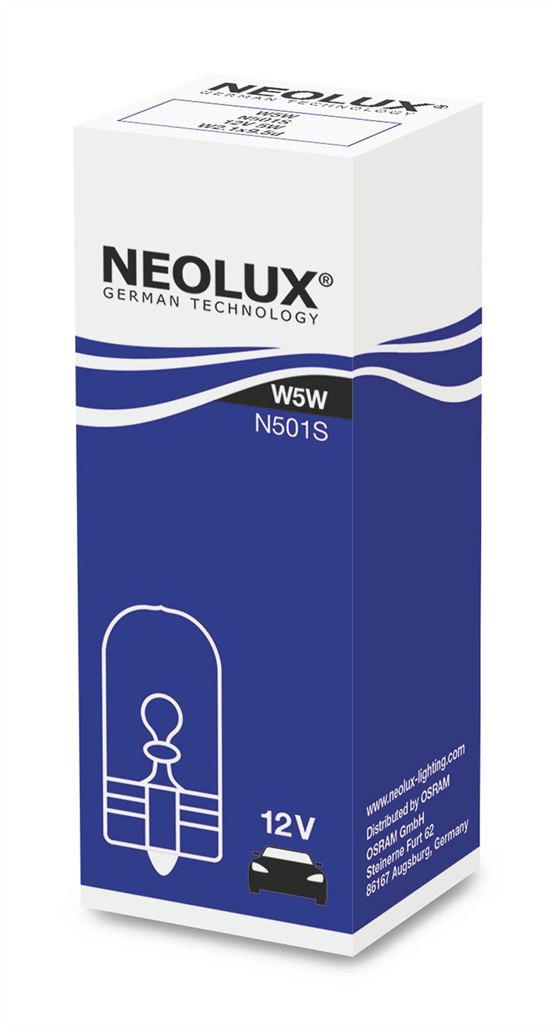 Neolux N501S 12v 5w W2.1x9.5d (501) Single box