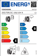 Yokohama 205 70 15 106T W.Drive WY01 tyre