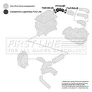 First Line Air Filter Hose  - FTH1487 fits GM Vectra B 96-01