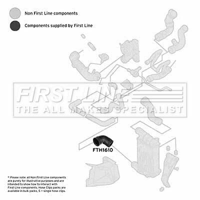 First Line Turbo Hose  - FTH1610 fits Audi A4 1.8T