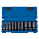 1/2" Sq. Dr. Metric Deep Impact Socket Set (10 Piece)