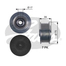 Gates DriveAlign Overrunning Alternator Pulley - OAP7119