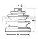 First Line Cv Joint Boot Kit  - FCB2208 fits Honda - Outer