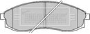 Borg & Beck Front Brake Pad Set - BBP2165 fits Mitsubishi L200 00-06