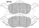 Key Parts Brake Pad Set - KBP1602 fits Ford Focus 98-