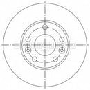 Borg & Beck Brake Disc Pair  - BBD5335 fits Dacia Duster -ABS 04/10-