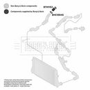 Borg & Beck Turbo Hose  - BTH1153 fits VAG A3,Q3,TT,Leon,Eos 2.0TSi
