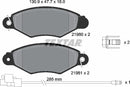 Textar Brake Pad Set - 2198009