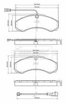 Borg & Beck Rear Brake Pad Set - BBP2551 fits Iveco Daily IV 03/14-