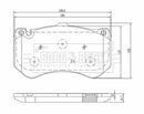 Borg & Beck Front Brake Pad Set - BBP2650 fits C,E Class(205,212) AMG C63 10/14-