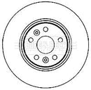 Borg & Beck Brake Disc Pair  - BBD5190 fits Renault Gd Scenic 2.0dCi 06-09