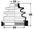 First Line Cv Joint Boot Kit  - FCB2854 fits Nissan Primera P12