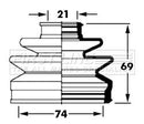 First Line Cv Joint Boot Kit  - FCB6006 fits Mazda 323, Subaru Outback