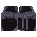 Streetwize Stellar Combination Rubber Carpet Mat 4 Piece Set - Black