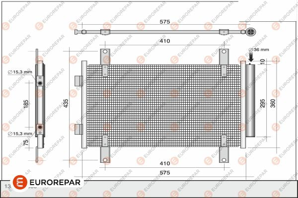 Eurorepar Air Conditioning Condenser - 1610161280