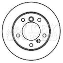 Key Parts Brake Disc Single  - KBD5751S fits Mercedes Sprinter 02-