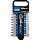 Metric Socket Set, 1/4" Sq Dr (27 Piece)