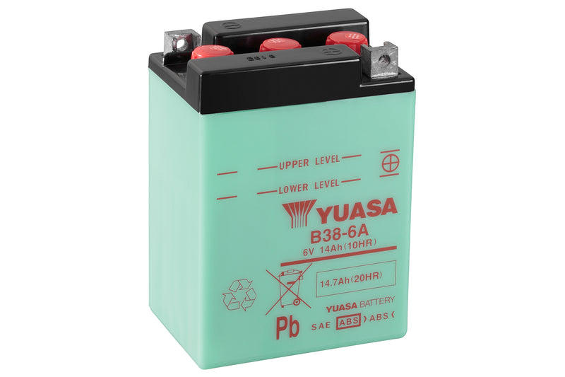 B38-6A (DC) 6V Yuasa Conventional Battery (5470976049305)