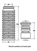 Borg & Beck Strut Protection Kit Part No -BPK7090