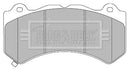 Borg & Beck Front Brake Pad Set - BBP2436 fits Nissan GT-R 3.8 (R35) 03/09-