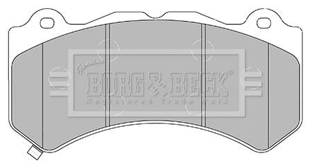 Borg & Beck Front Brake Pad Set - BBP2436 fits Nissan GT-R 3.8 (R35) 03/09-