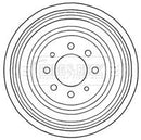 Borg & Beck Brake Drum (Single) -BBR7196